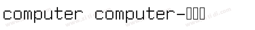 computer computer字体转换